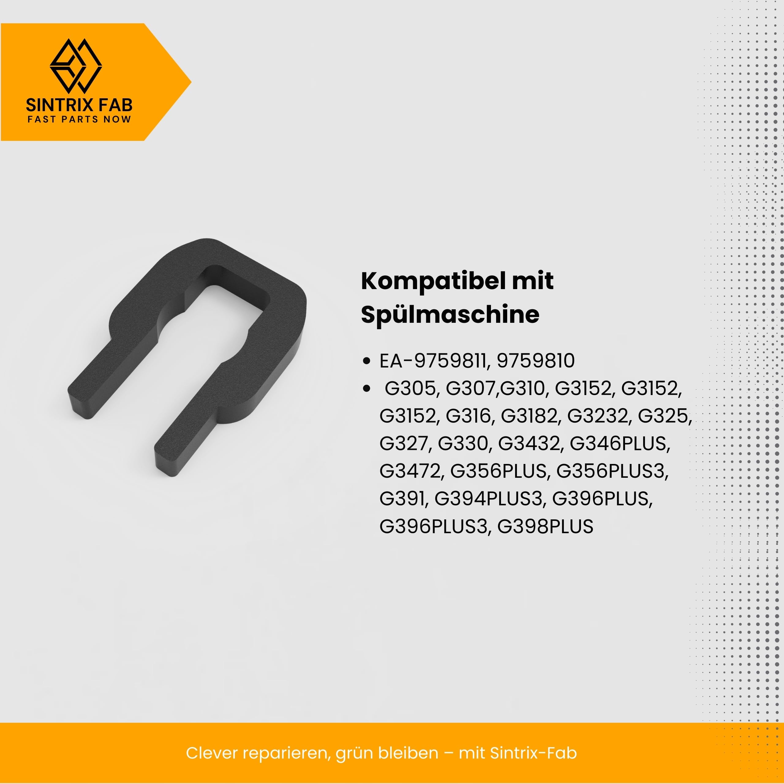 6 x koszyk na sztućce zestaw uchwytów zszywek, wzmocnione wykonanie, kompatybilne ze zmywarką Miele G305 G3xx – zamiennik do 09759811 & 1107900 wytrzymałe uchwyty koszykowe klipsy do