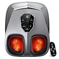 KING RELAX Shiatsu Foot Massager with Heat, 2026 Upgraded Deep Kneading & Squeeze Massage for Plantar Fasciitis, Modern Sculpted Design, Fits Up to Size 14, FSA Eligible HSA Store, Mothers Day Gifts