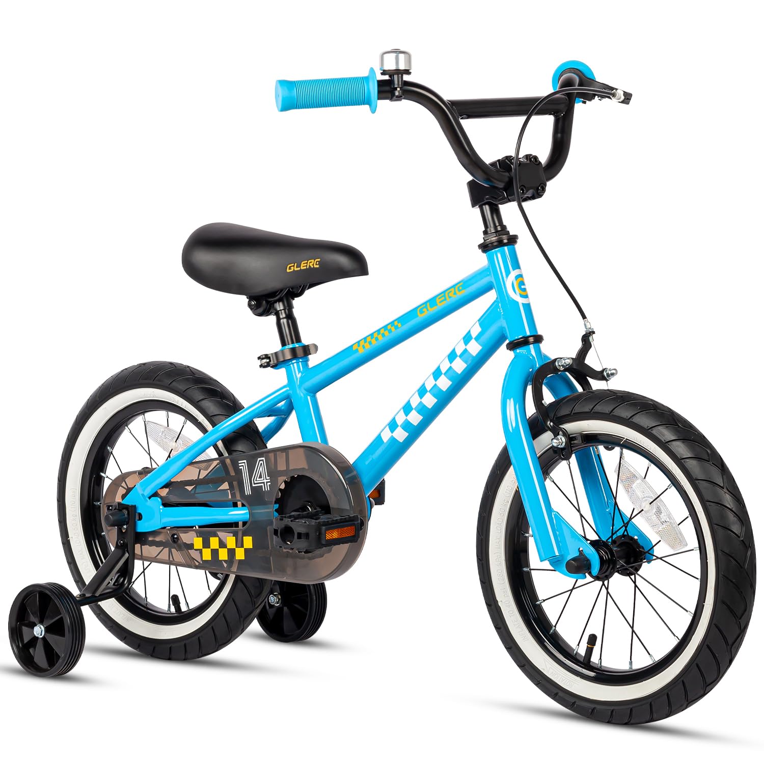 Glerc NuNu 12 14 16 Inch Kids Bike BMX Style for 2-8 Years Old Boys Girls, Toddler Bicycles with Training Wheels & Coaster Brake, Multiple Colors |
