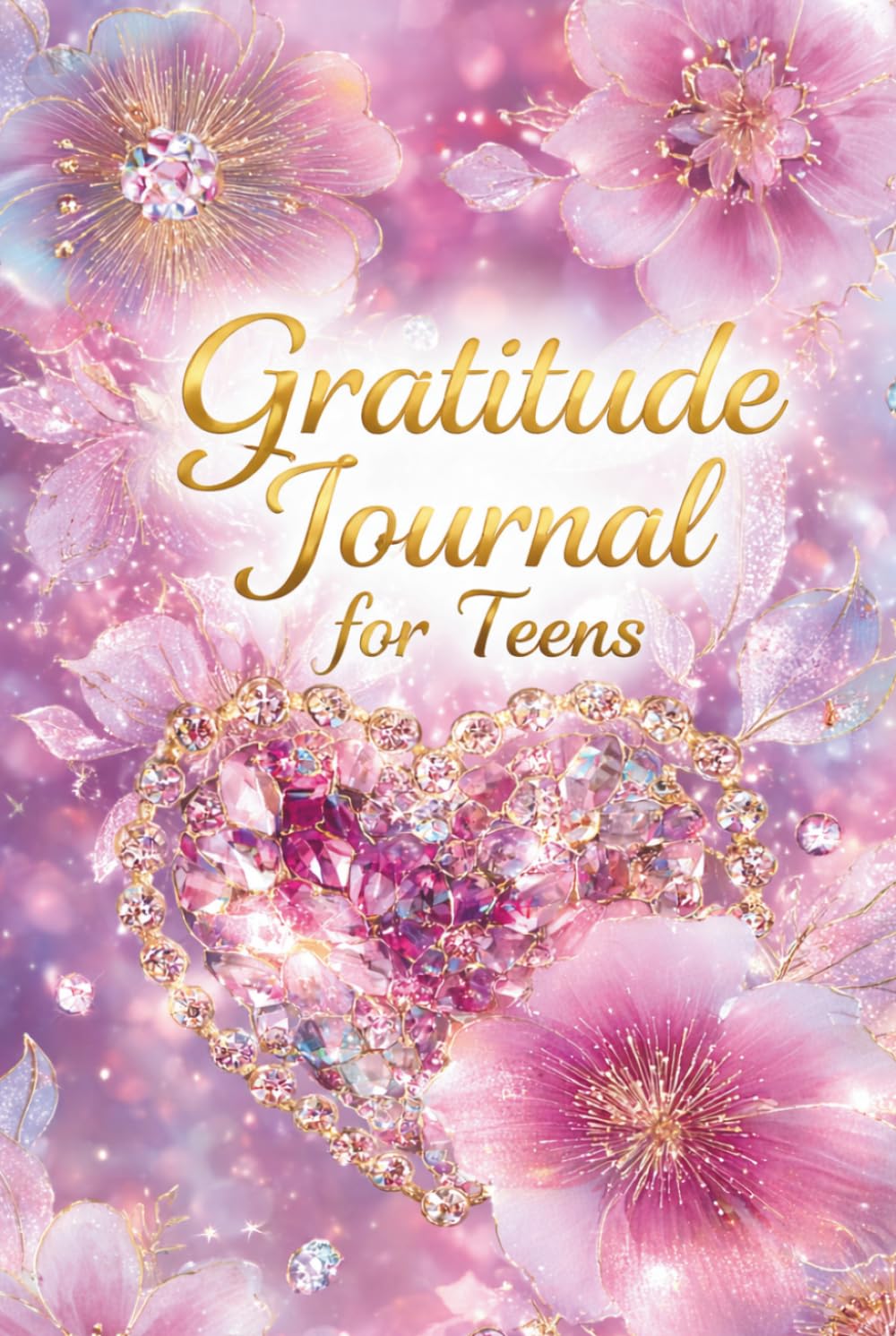Diamond Accent Heart and Flower Journal: 6 x 9 Wide Lined Pages for Women and Teens: The Daily Sparkle Journaling Series      Hardcover – March 4, 2026