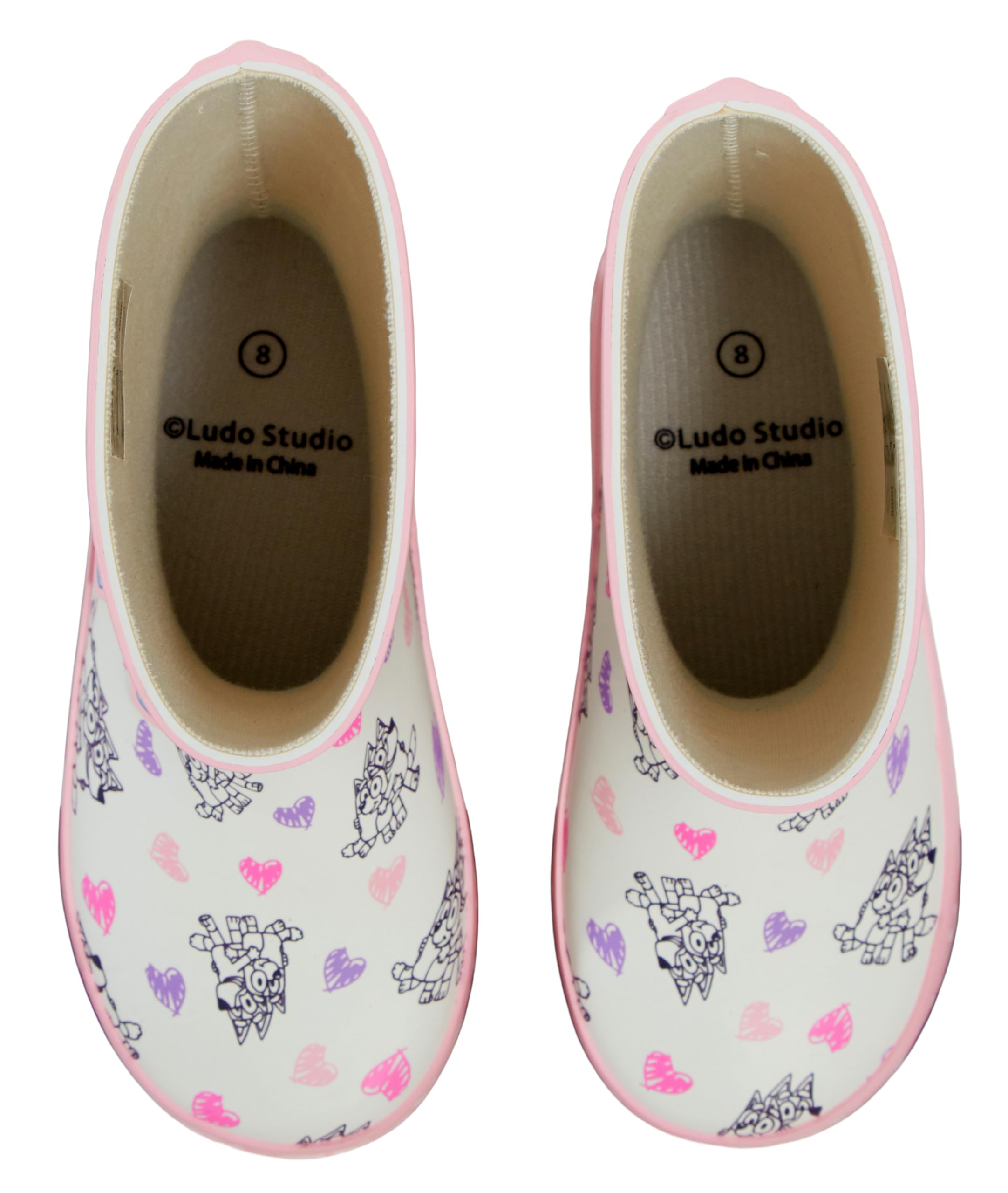 Bluey Bottes de pluie en caoutchouc pour filles