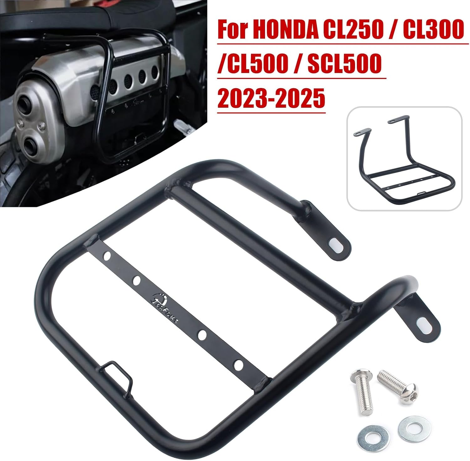 Motorcycle Right Side Saddlebag Support Trunk Bag Bracket Luggage Rack Compatible with Honda CL250/ CL300/CL500 SCL500 2023-2025