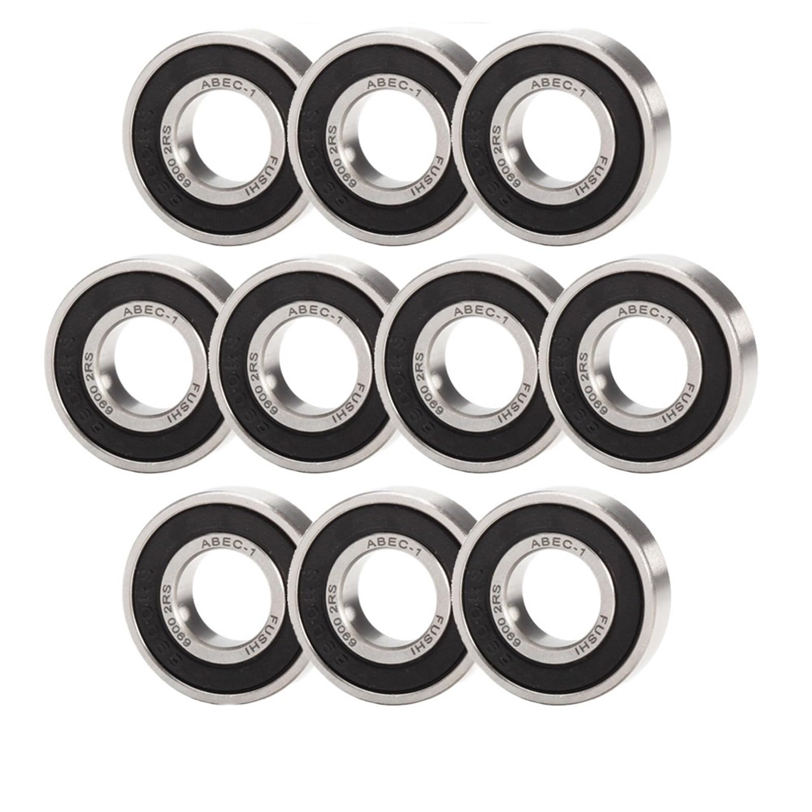 MIELEU Thin Wall Ball Bearings Roulement 6900-2RS (10 pièces) 10 * 22 * 6mm Section Mince métrique 6900 2RS roulements à Billes 6900RS 61900 2RS for Ball Bearing Skate Bearings