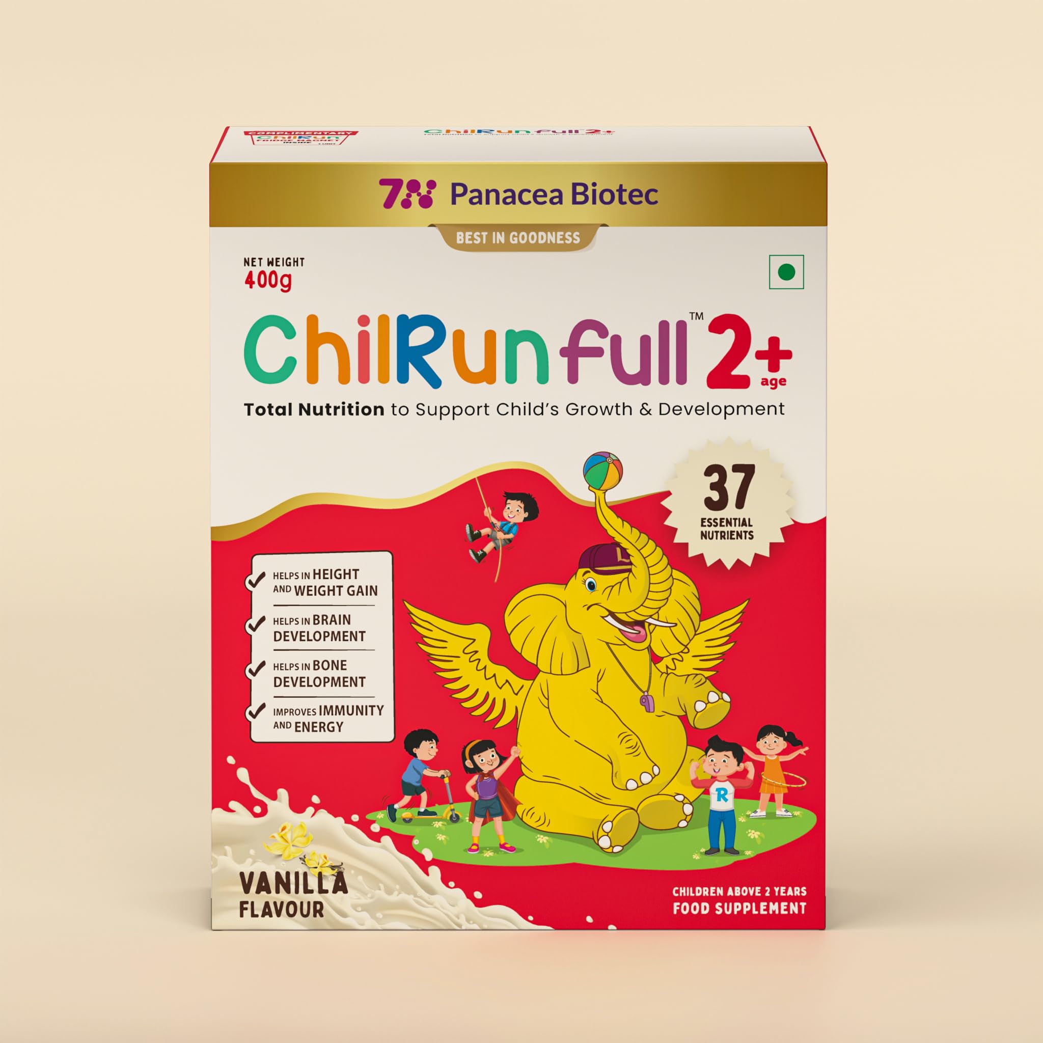 chilrun ChilRunfull 2+ Nutrition | Vanilla Flavour | 400 gm Carton | 37 Essential Nutrients | Optimal growth | Healthy, Energetic and Strong-picture-25