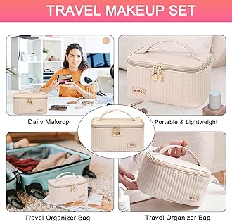 All in One Makeup Kit, Makeup Kit for Women Full Kit, Travel Make Up Gift Set for Women, Teens & Girls, Includes Eyeshadow Lipstick Eyeliner Eyebrow Pencil Brush Set, Beginners and Professionals Alike