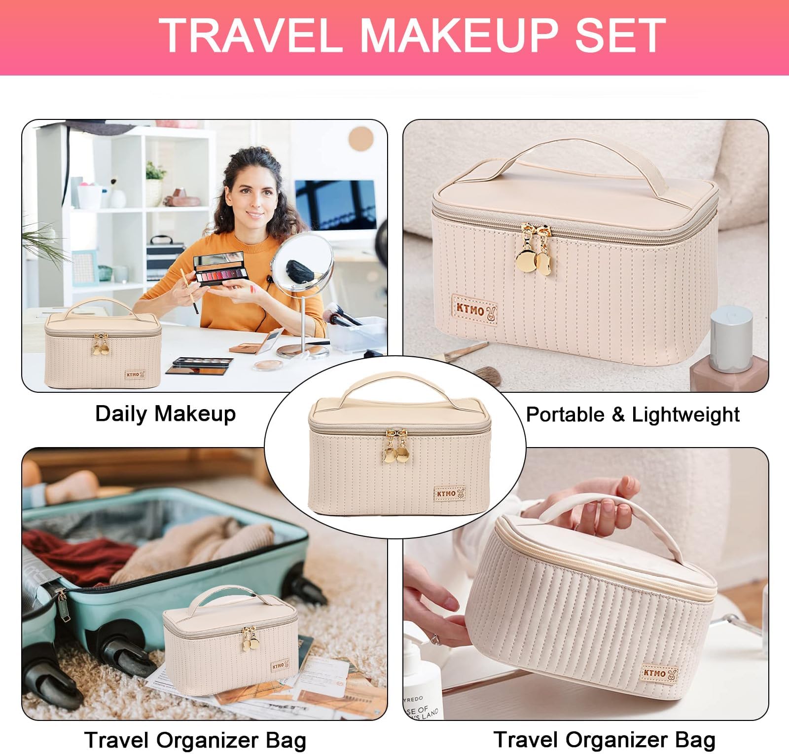 SHELAKIN All-in-One Makeup Set, Makeup Set for Women, Complete Set, Travel Makeup Gift Set for Women, Teens and Girls, Includes Eyeshadow, Lipstick, D