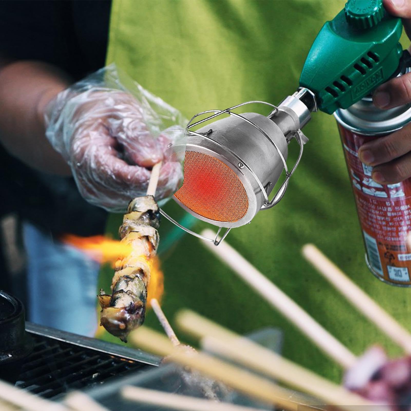 Chalumeau À Saisir Viande Embout Diffuseur De Flamme, Lance-Flammes