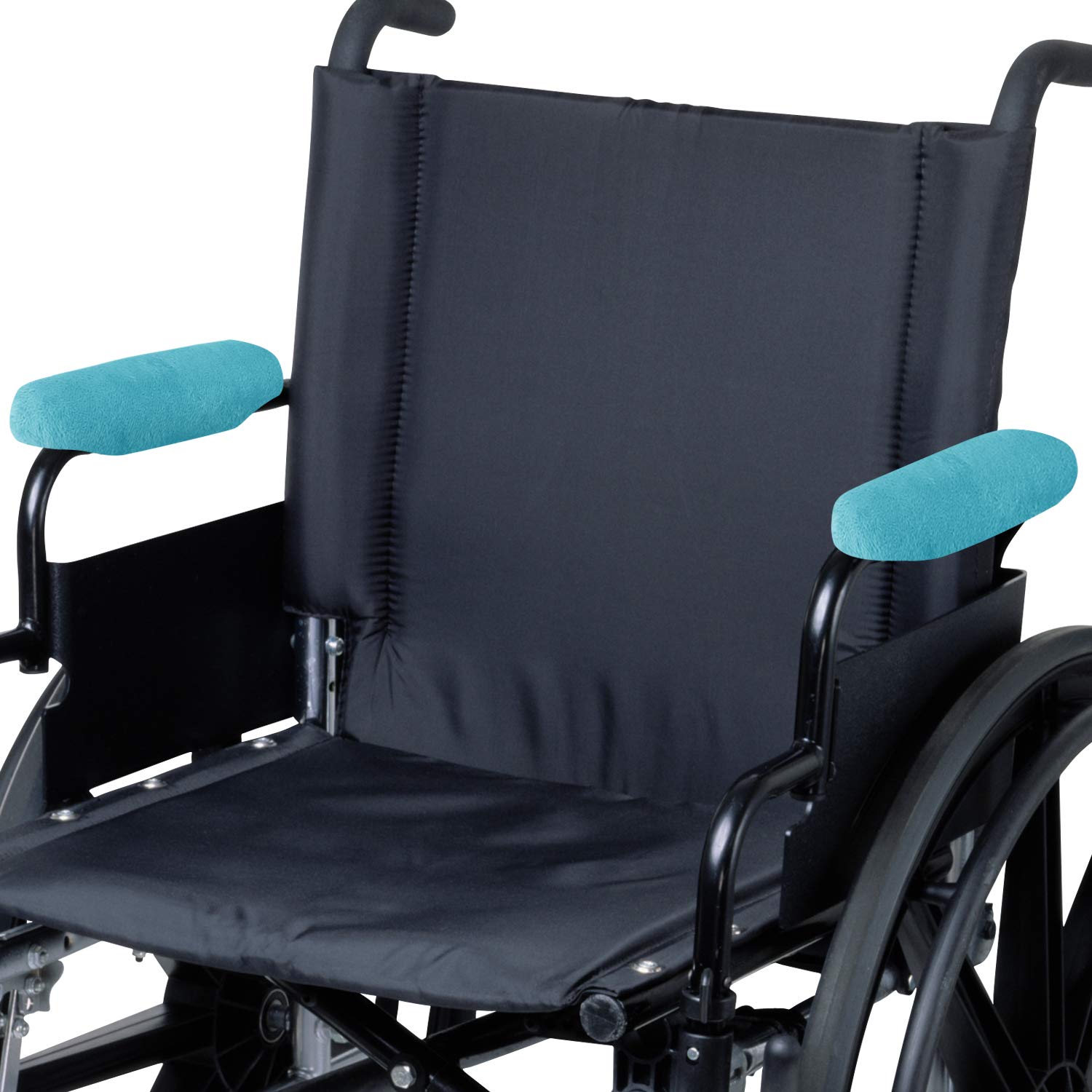 TOMMHANES AMISGUOER Wheelchair Arm Rest Pads Wheelchair Arm Rest Comfort Covers Wheelchair Arm Pads 9" Moisture Wheelchair Armrest Cover Wicking Washable(WAP9-05N)