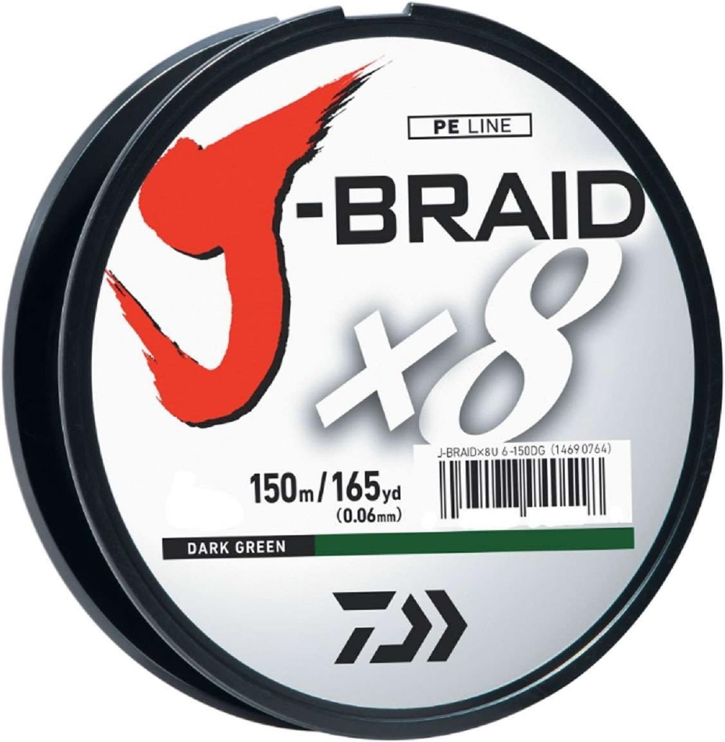 Daiwa J-Braid 150M 8-Strand Woven Round Braid Line