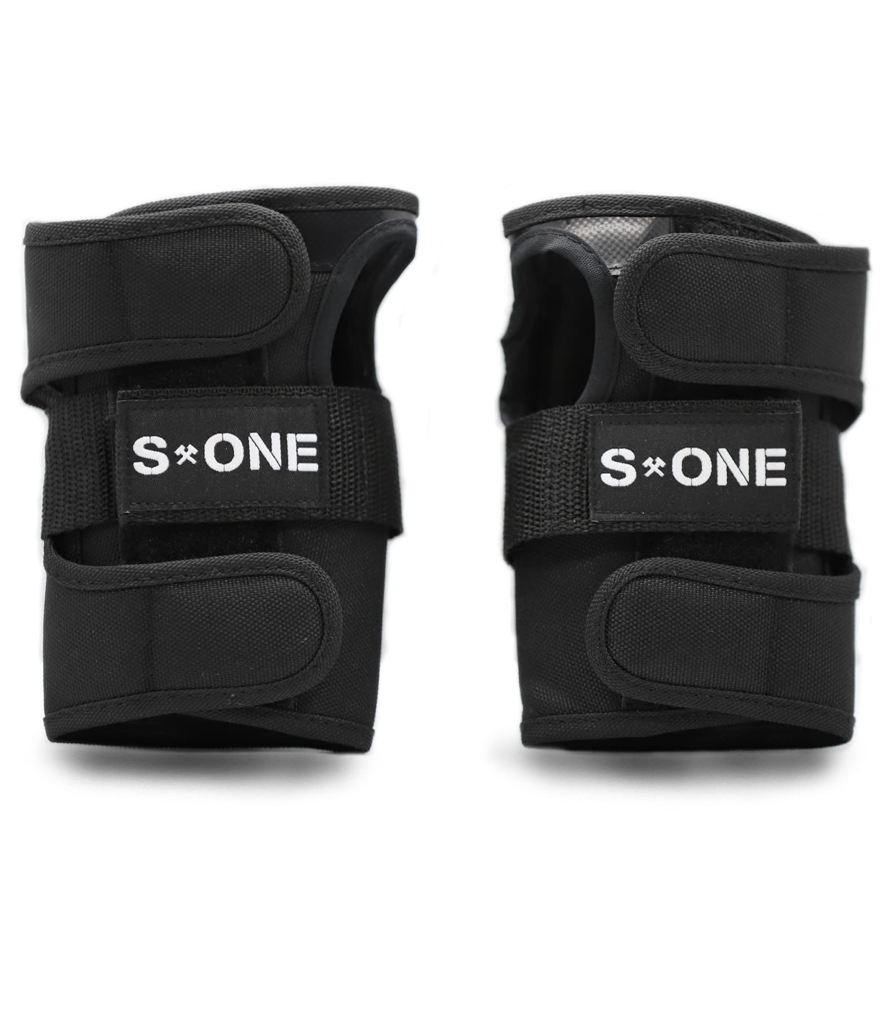 S1 Wrist Guards for Skateboarding, BMX, and Roller Skating - Black Medium (6.5