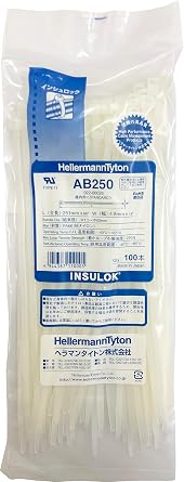 HellermannTyton INCHLOCK AB250 100 Count Standard Indoor Grade Milky White