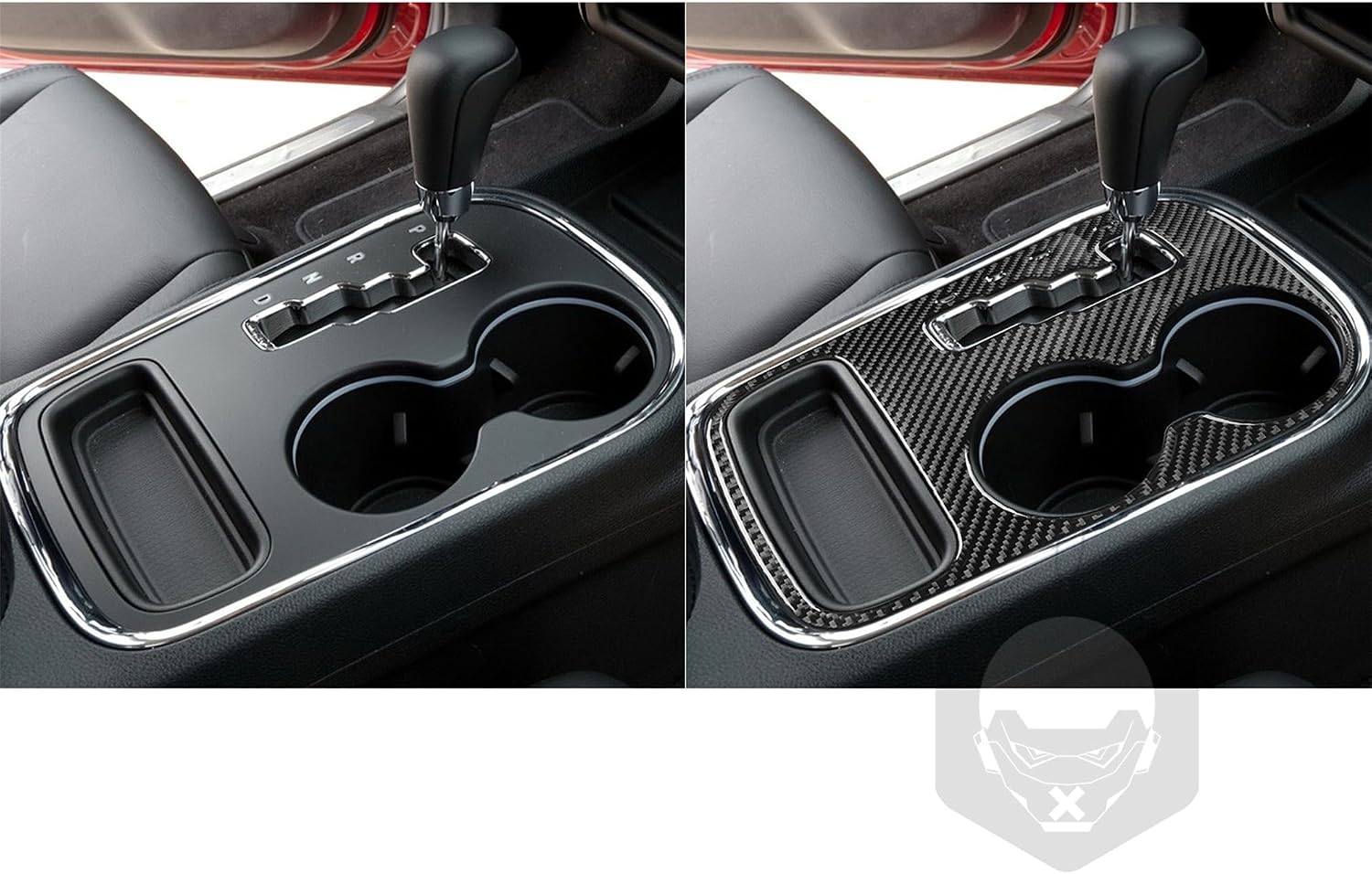Carbon Fiber Cover Trim Sticker Accessories Decoration Compatible with Dodge Durango 2011-2013 (Classic, Gear Shift Dashboard Frame A12)