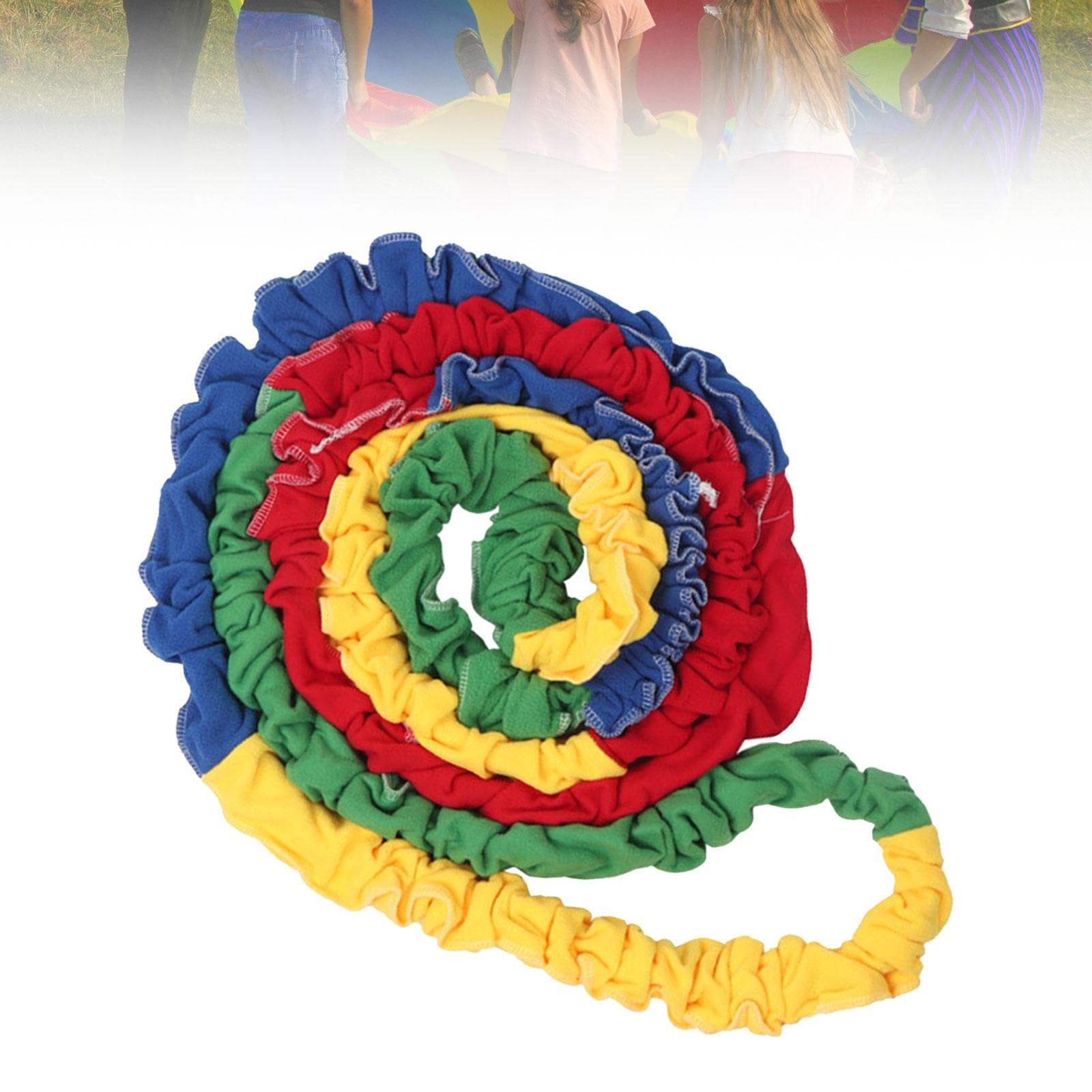 Amagogo Cuerda elástica cooperativa Premium, Banda de Ejercicio, Bucle, Trabajo, Juego, Trabajo en Equipo, Juegos de Fiesta Escolar, Actividades en