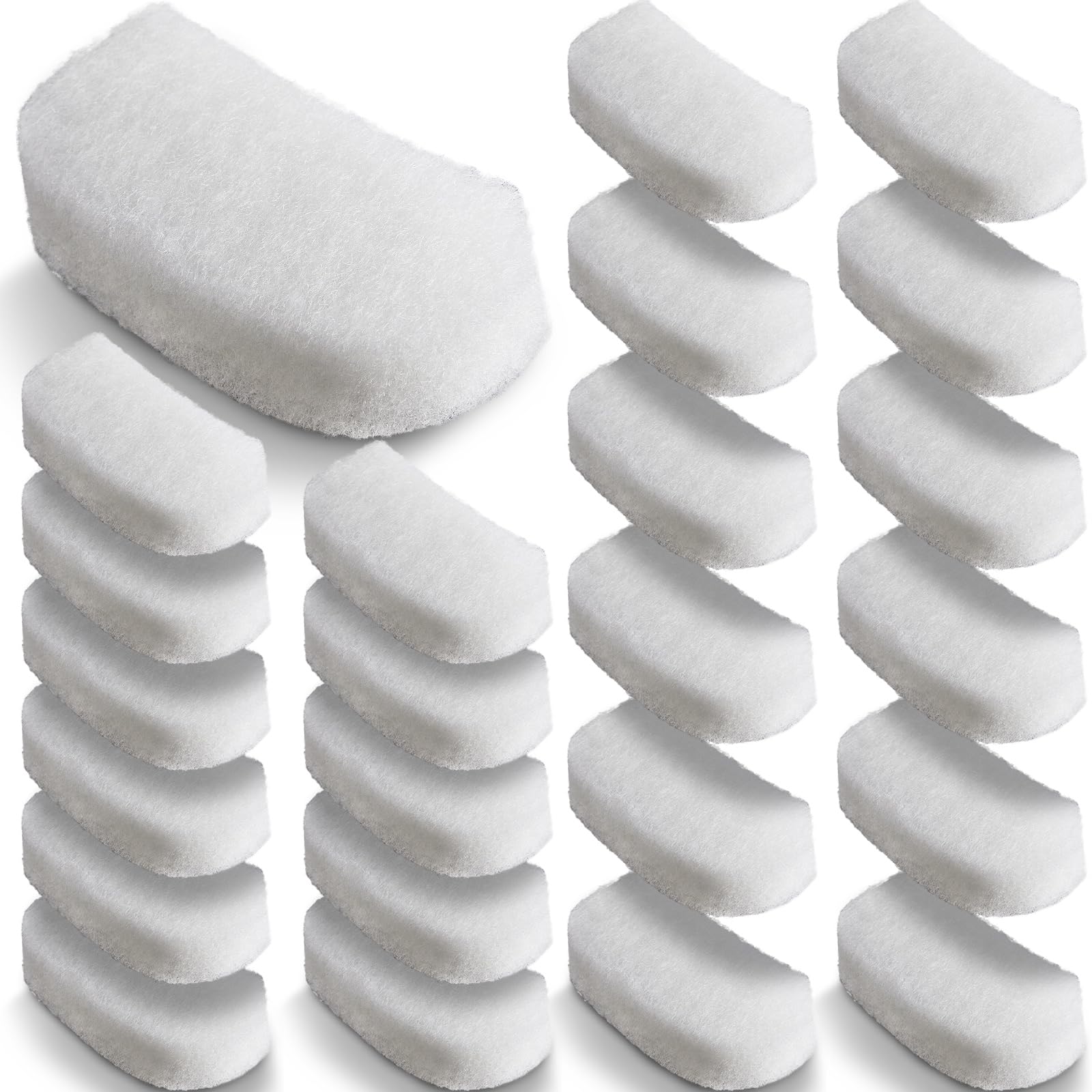 24 Pcs Filter Media Compatible with Fluval 106/107/206/207 Canister Filter Media Aquarium Polishing Pads 5.71 x 2.76 x 1.38 Inches Fish Tank Aquarium Accessories Replacement