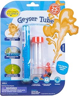Steve Spangler Science - WGEY-505 Geyser Tube Experiment, 1 Tube – Science Experiment for Kids, Turns Soda Bottle and Mentos Candies into Erupting Geyser
