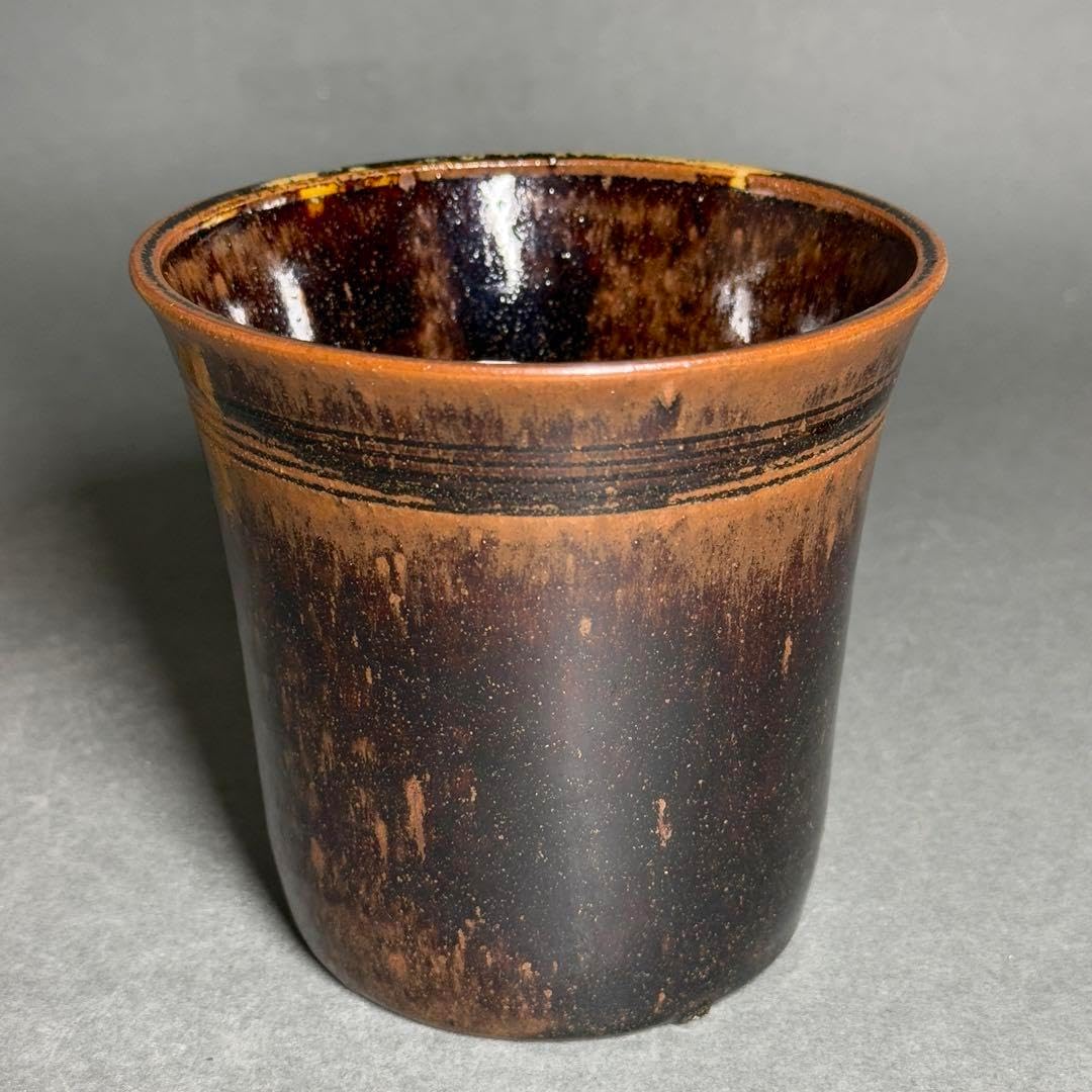前田正博 無傷完品色絵花入 茶道具 共箱/共布 魂のこもった作品