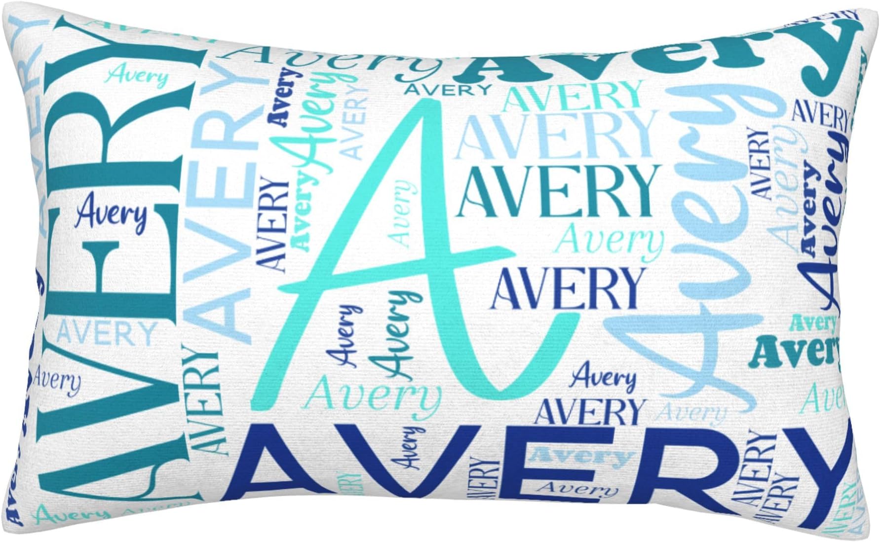 Custom Pillow Cover with Initial & Name, Personalized Name Pillowcase for Kids, Customized Monogram Cushion Cover, Personalized Gift for Birthday Mother's Day Christmas Wedding Party