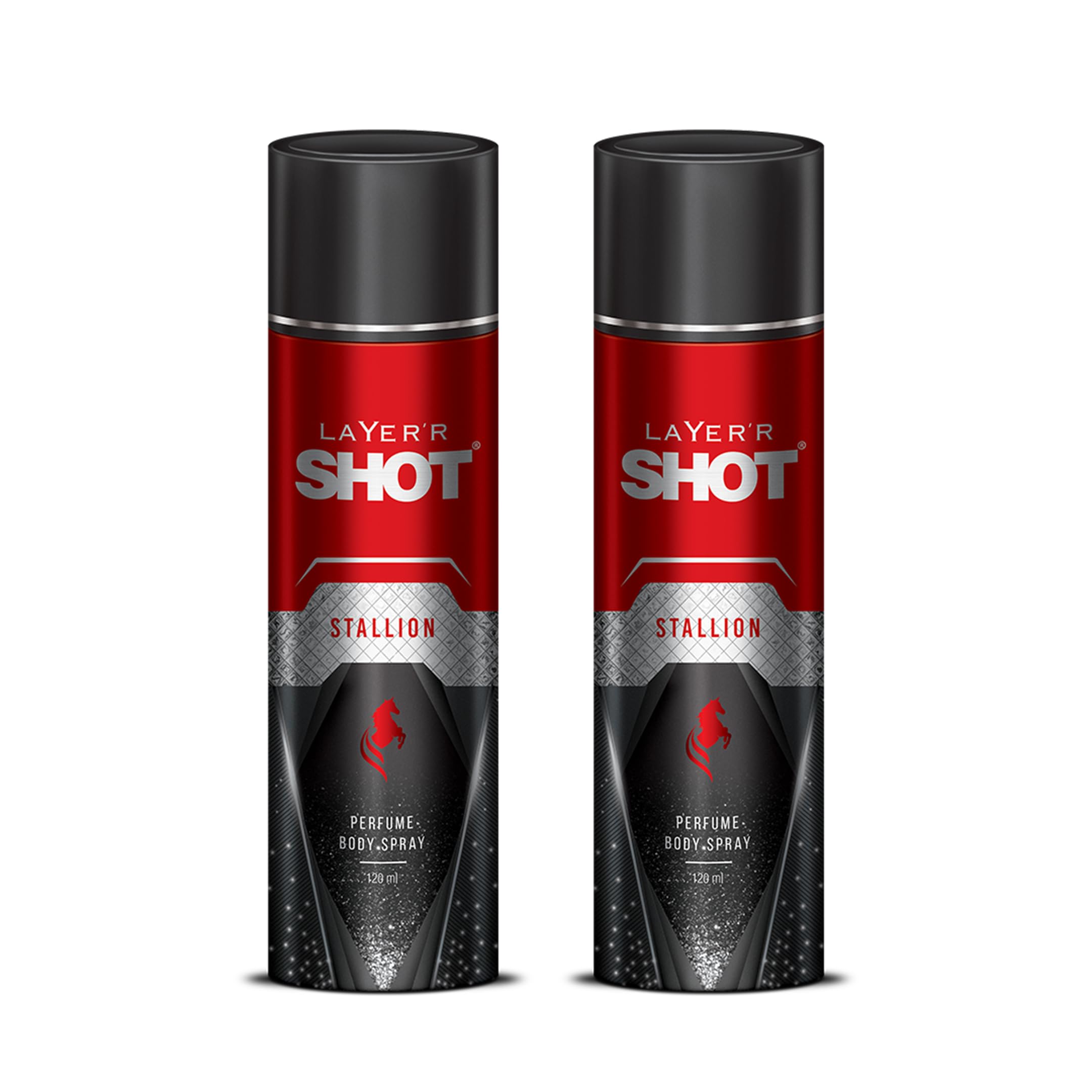 Layer'r Shot Stallion Body Spray For Men - 2 x 120ml Each | Long Lasting Fragrance Premium With Exotic Scent | Perfect For Daily Use | Ideal Gift For Him-picture-35