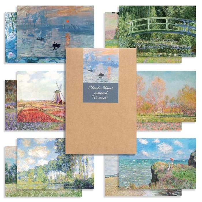 Buy Monolike Claude Postcards mix 12 pack, Famous painting and