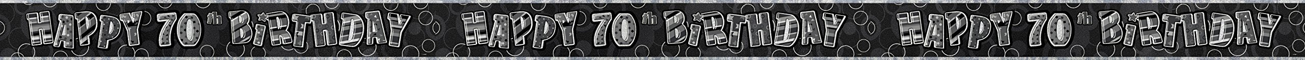Unique Party 92068 - 9ft Foil Glitz Pink Happy 80th Birthday Banner — view 116