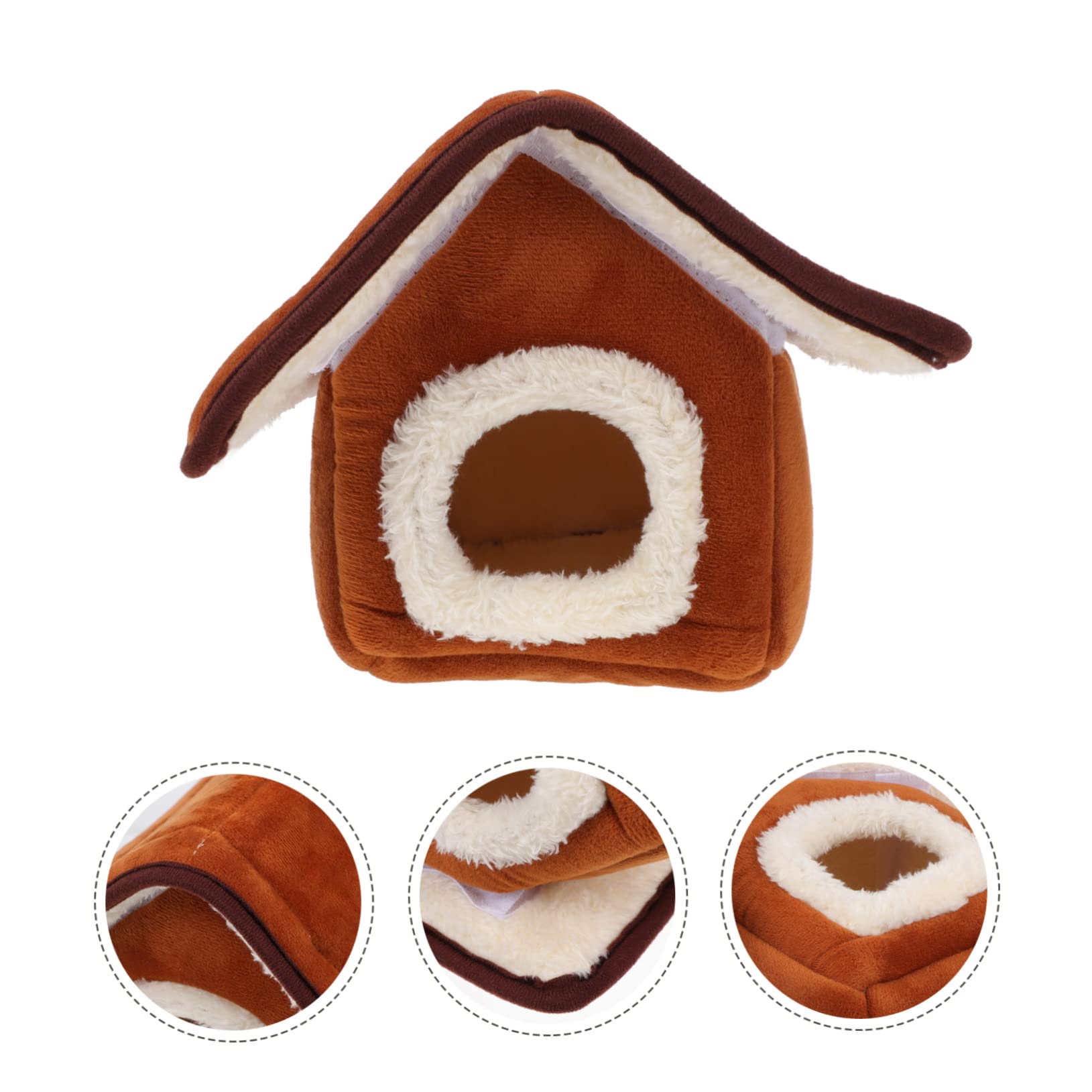 DOITOOL 3stücke Hamster Nest Für Kleintiere Warmes Baumwollhaus Für Hamster Meerschweinchen Andere Nager Bequem Und Druckbeständig Für Zuhause Oder Reisen