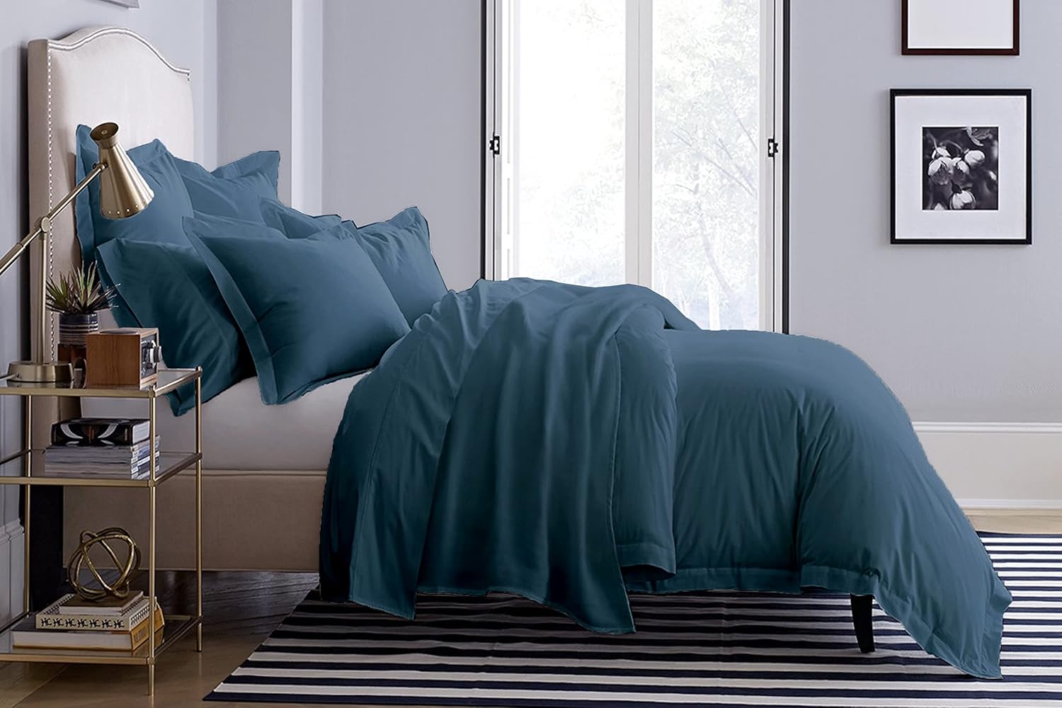 eBeddy Linens Duvet Cover Set Oversized King Plus 120x128