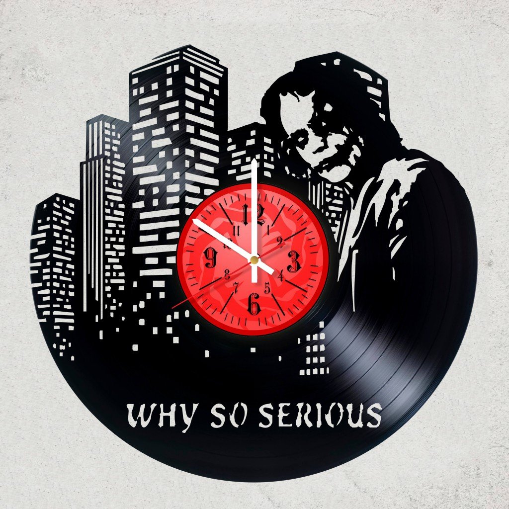 Joker Vinyl Record Wall Clock - Awesome Gift for Your Children or Joker`S Fan DC Comics Fans Merchan