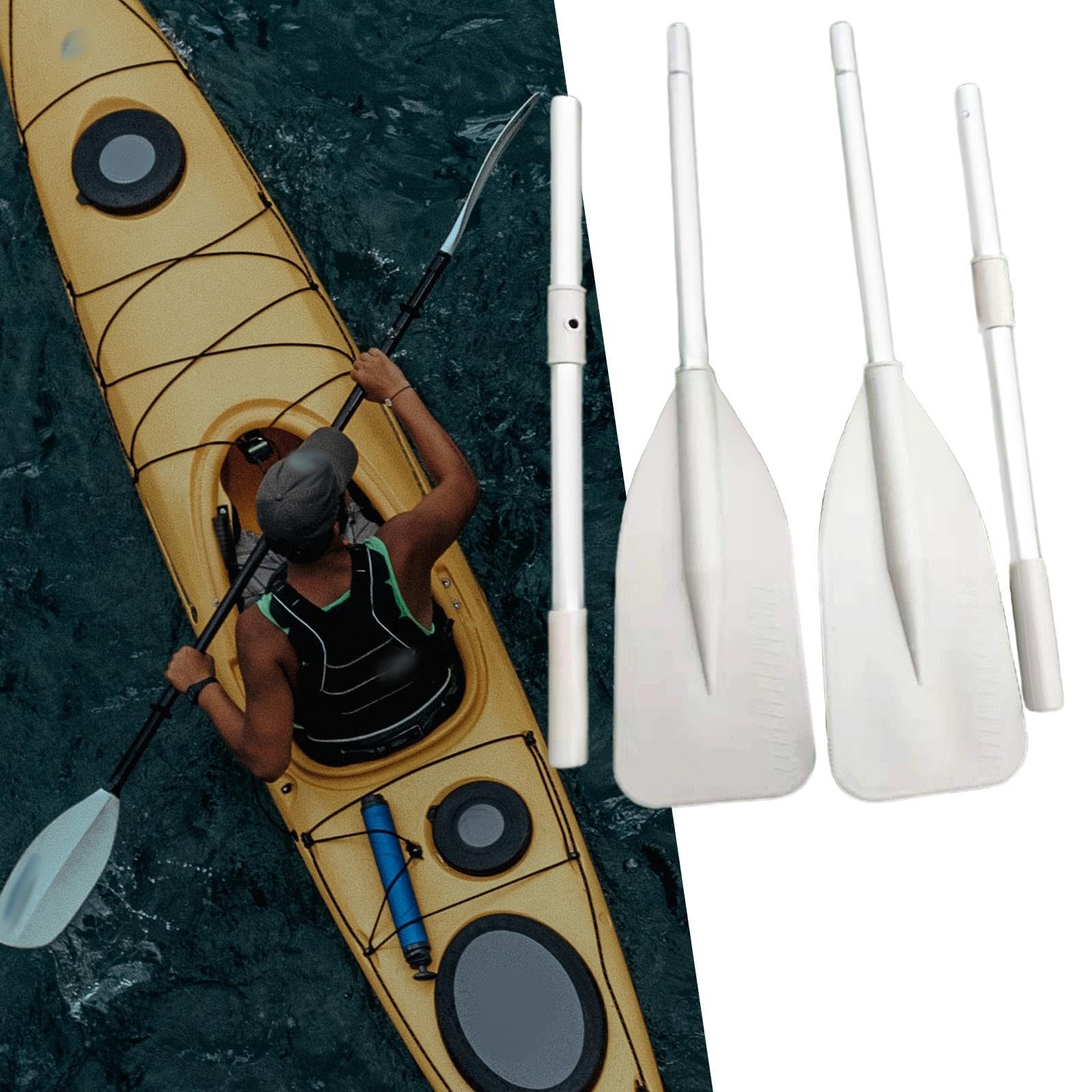 Pagaia per kayak leggera in lega di alluminio, efficiente per