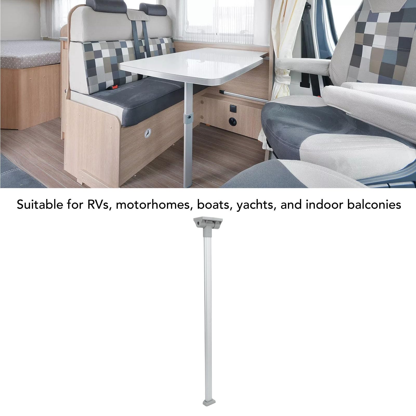 Generic Gambe del Tavolo Pieghevole, Gambe Pieghevoli in Lega di Alluminio per Tavolo Tavolo Gamba Tavolo con Accessori di Installazione per Campeggiatori Viaggio per Rimorchi Viaggio in Cucina