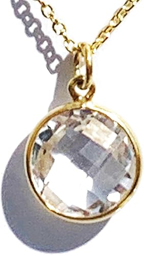 Miniatura 22 de Collar con colgante redondo, piedras preciosas naturales, labradorita, piedra lunar arcoíris, cristal, cuarzo rosa, amatista, citrino, plata de ley,