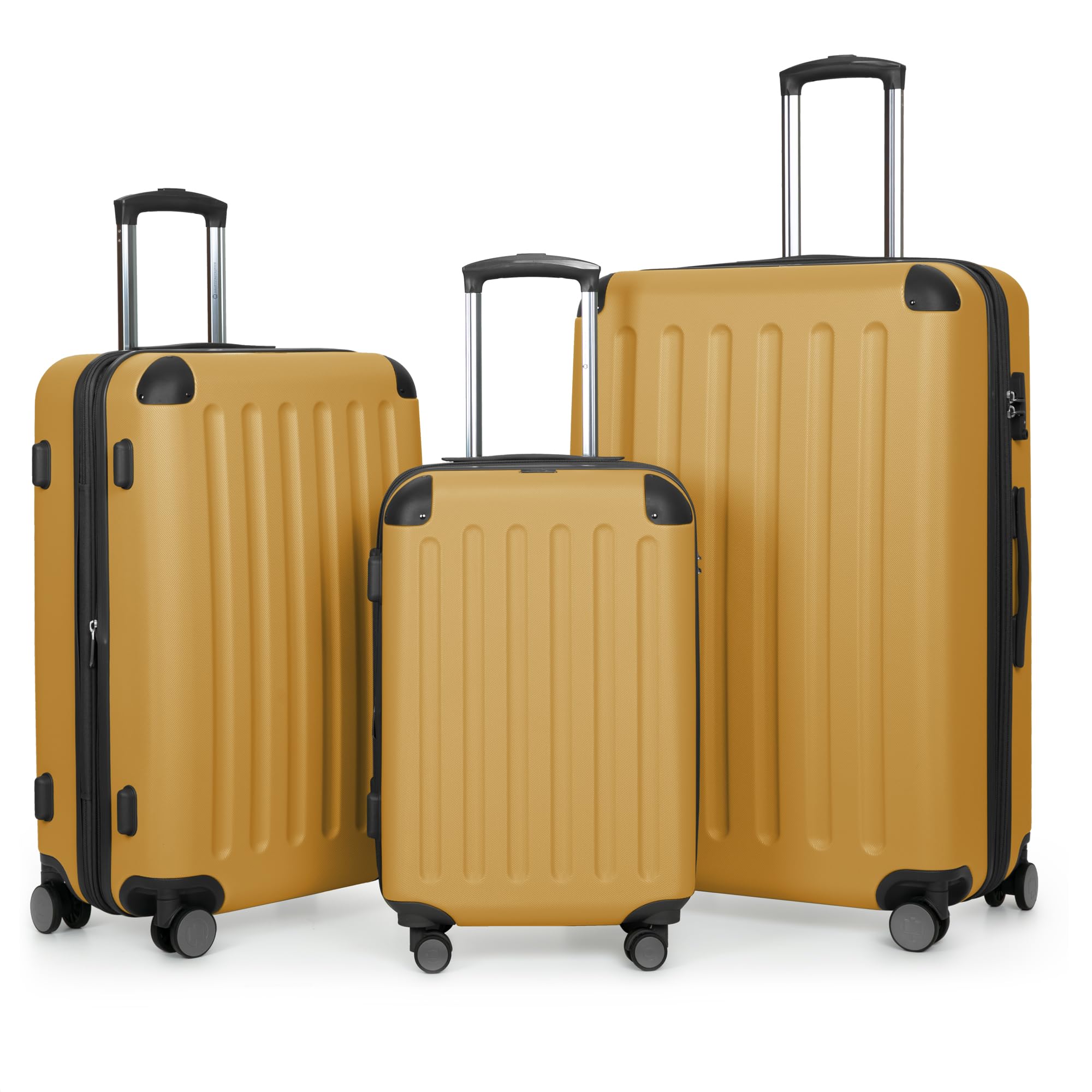 HAUPTSTADTKOFFER - Spree - Juego de 3 Maletas rígidas, Trolley expandible, Equipaje de Viaje, 4 Ruedas Dobles, TSA, (S,M y L), Menta — view 46