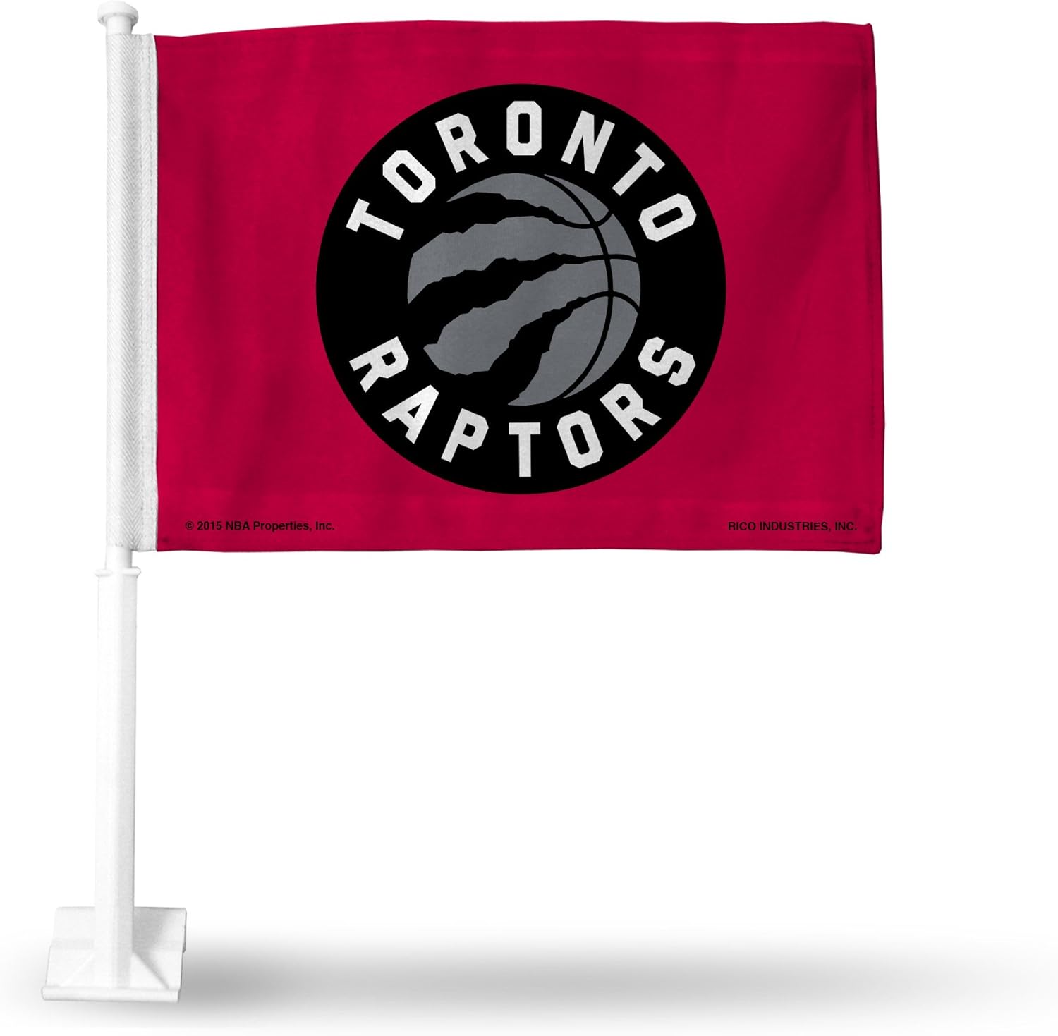 Rico Industries NBA Toronto Raptors Car Flag,14-Inch by 11-Inch,Red ...