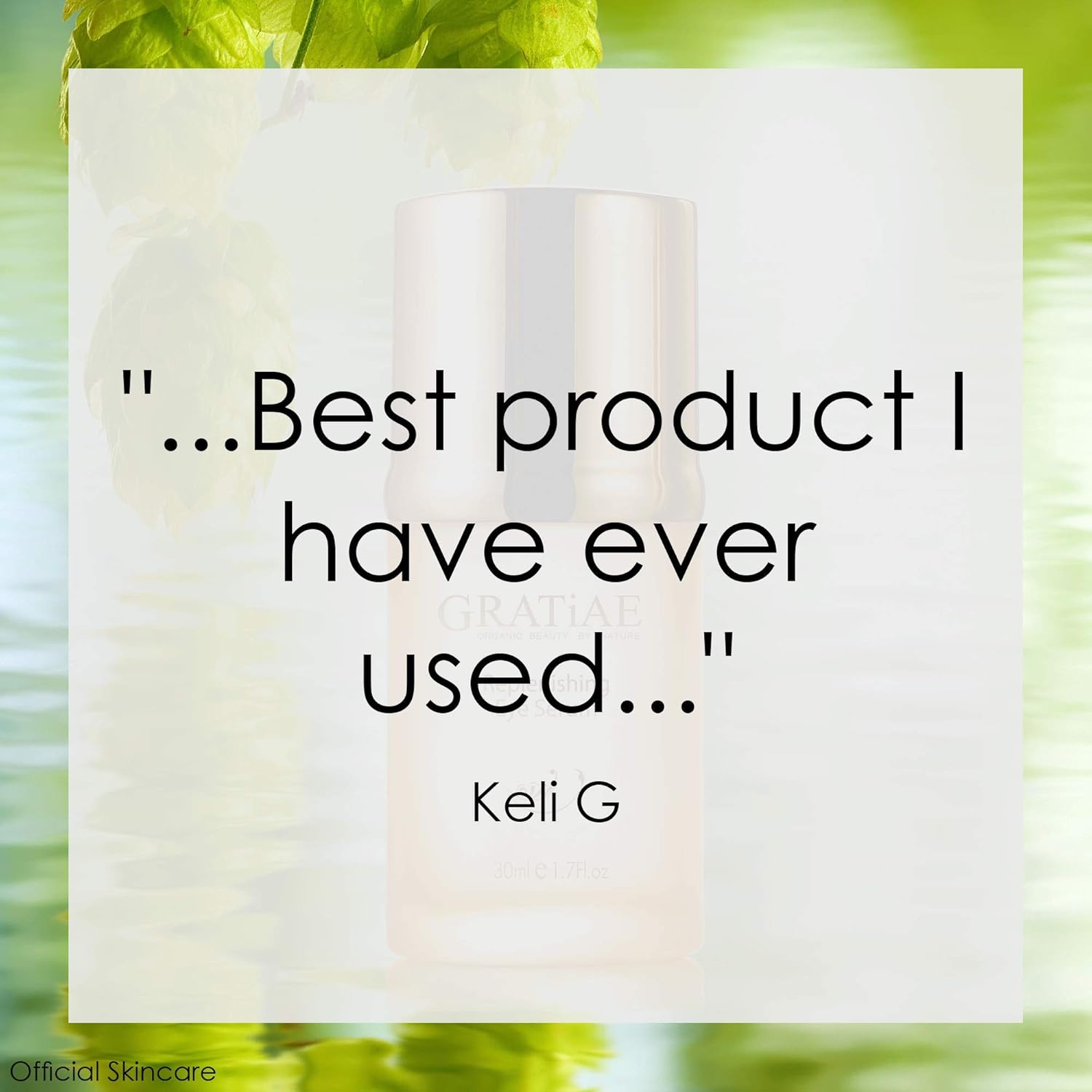 Gratiae organic replenishing eye serum, anti-aging serum for Wrinkles, Crows Feet and Puffiness, dark circles under eye treatment, minimize wrinkles and superior skin care for Sagging skin, with vitamin E oil & retinol 1.02 Fl.oz : Beauty & Personal Care