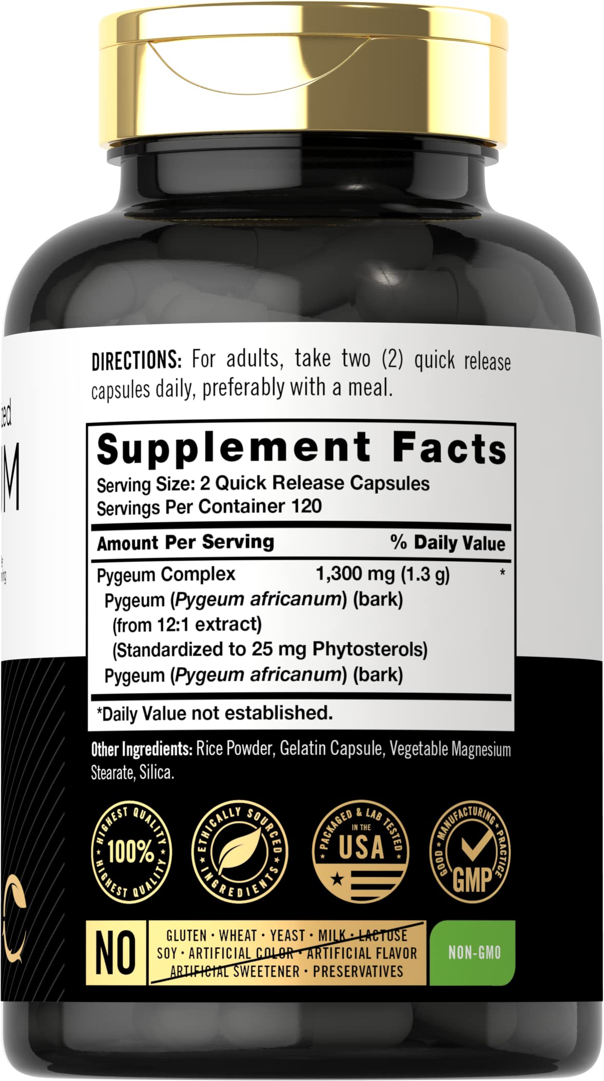 Carlyle Pygeum Arficanum Bark Extract | 240 Capsules — Amazon image 2