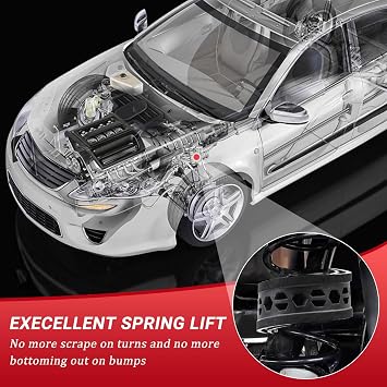 Shock Absorber Spring Rubber Black A+ Type- Pack of 2