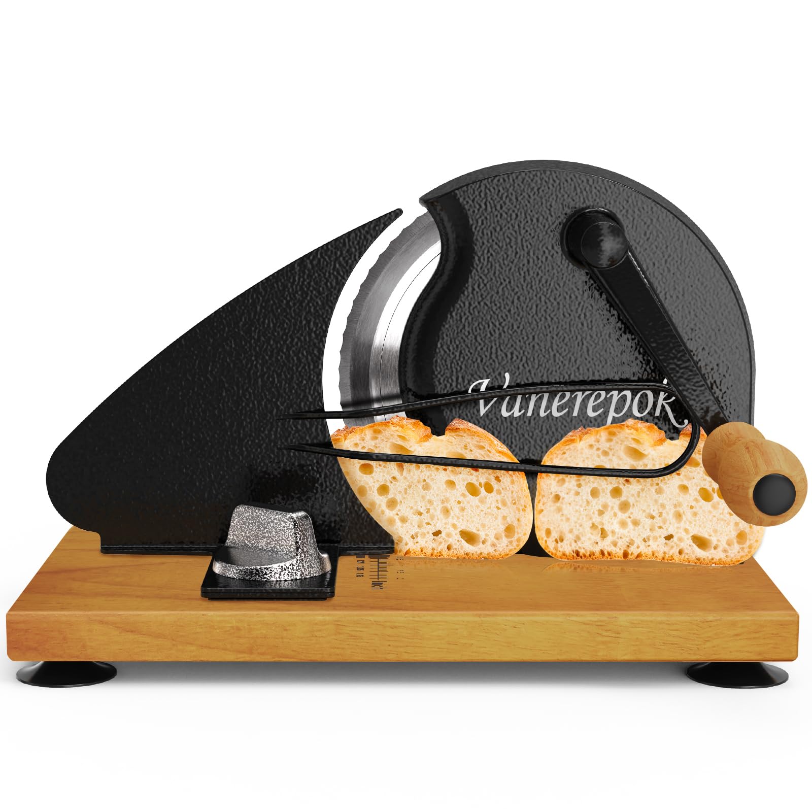 vanerepok Manual Bread Slicer for Homemade Sourdough Adjustable Thickness