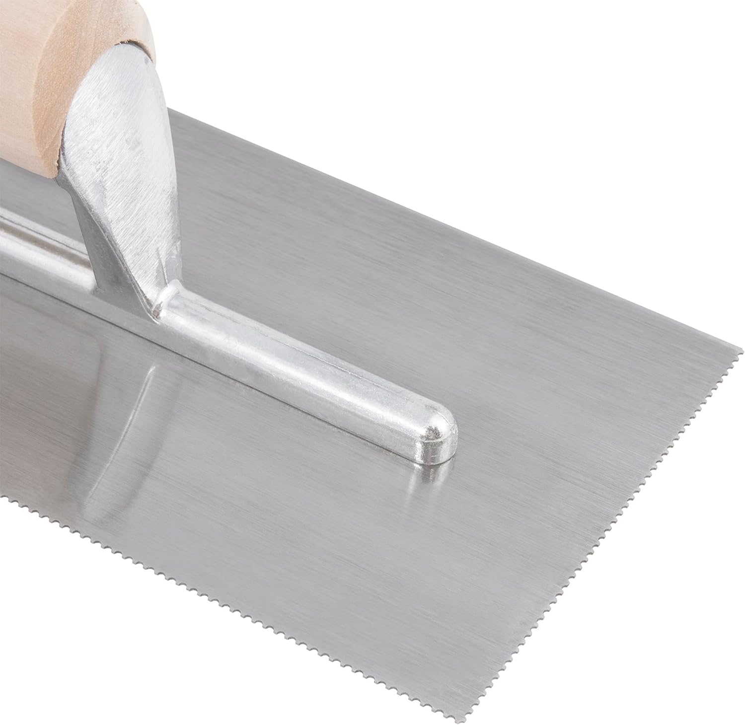 Roberts 1/16" x 1/32" x 1/32" U-Notch Pro Vinyl Flooring Trowel with Wood Handle