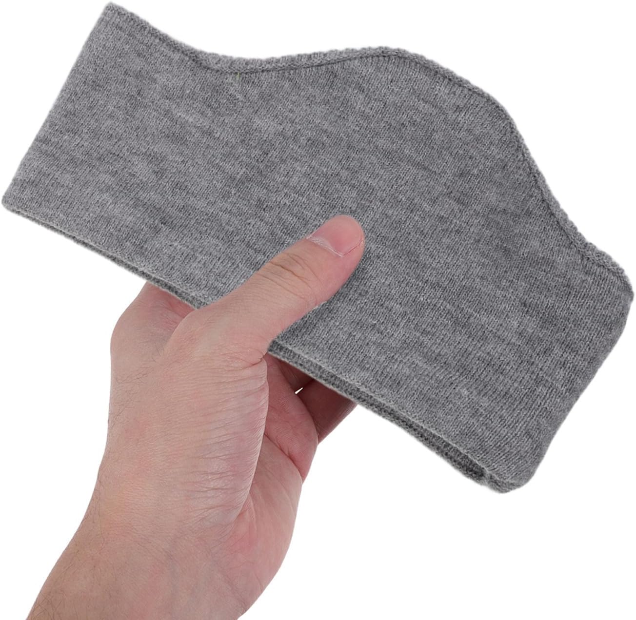 CALLARON Men's Warm Earmuffs Headband for Sleeping and Travel, Soft Yarn Material with Integrated Earmuffs, Cold Weather Protection, Classic Grey Style for Daily Use