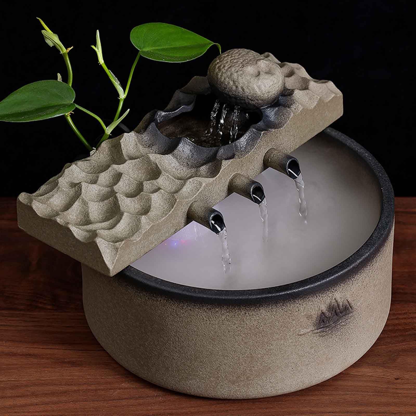 Fuentes de Agua cerámica relajación Zen for Interiores(Basic Model)