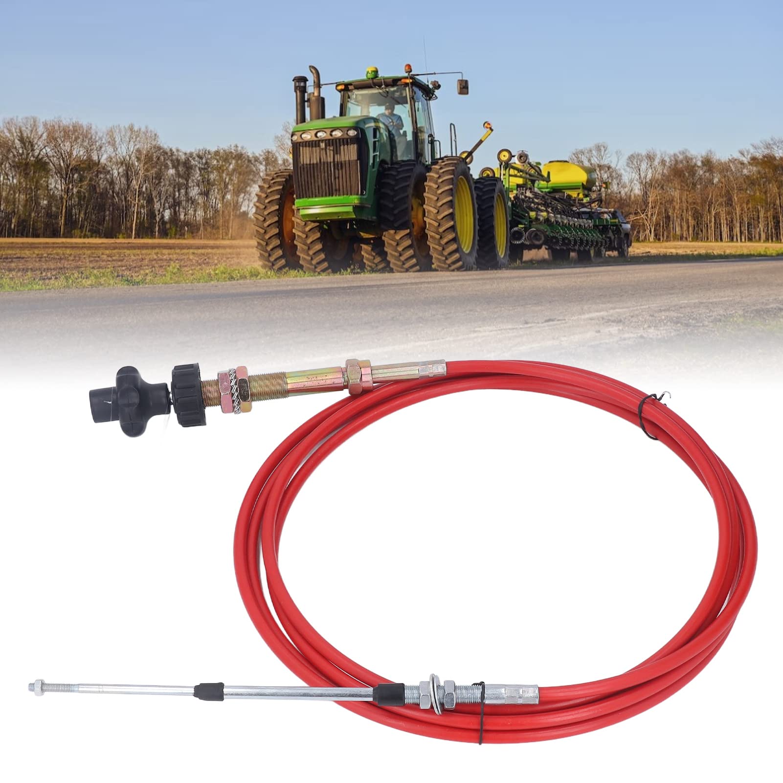 Cable de Control del Motor del Acelerador Manual Funda de PU Acero Inoxidable Bajo Consumo de Combustible Accesorios para Excavadoras, Accesorios para Cabrestantes de Remolque