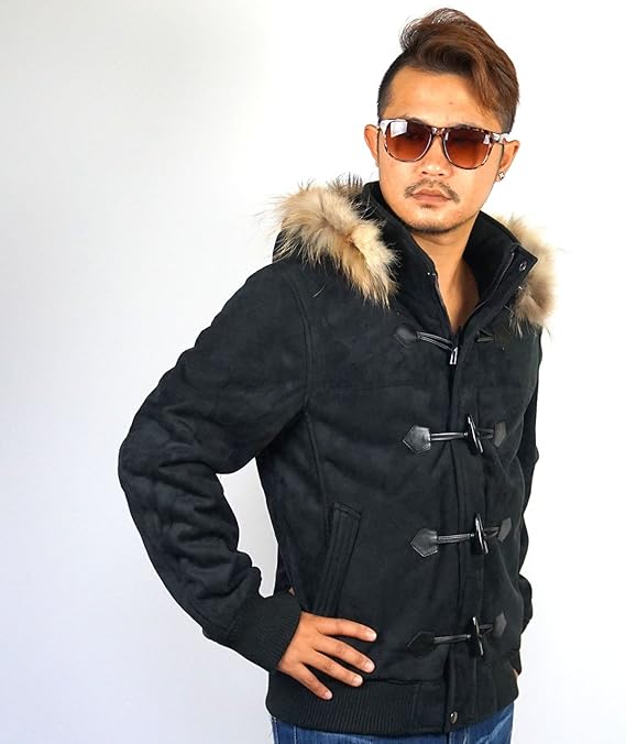 Amazon フェイクムートン ジャケット メンズ ショートダッフル コート 2430h Xl L程度 ブラック09 コート ジャケット 通販 Amazon フェイクムートン ジャケット メンズ ショートダッフル コート 2430h Xl L程度 ブラック09 コート ジャケット 通販