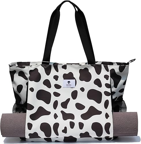 Miniatura 21 de Bolsa para esterilla de yoga ESVAN, bolsa de mano para yoga, bandolera para esterilla de yoga, bolsa de transporte para oficina, yoga, pilates, Aa