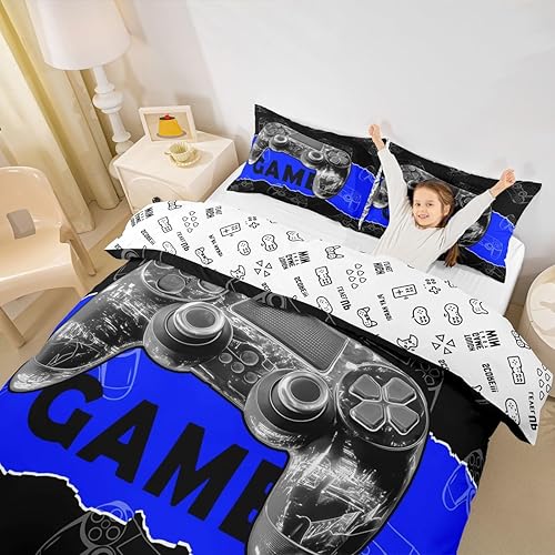 Miniatura 16 de Juego de funda de edredón musical vintage, tamaño individual, diseño retro de los años 80, para niños y niñas, juego de funda de edredón con diseño