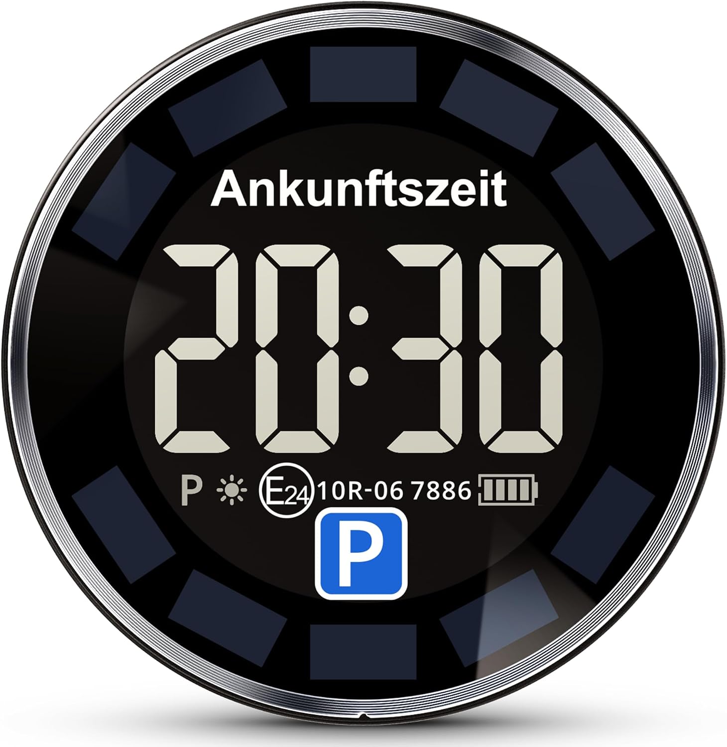 Parksolar Pro 10 Jahren Lebensdauer Solar Elektronische Parkscheibe mit Zulassung, automat