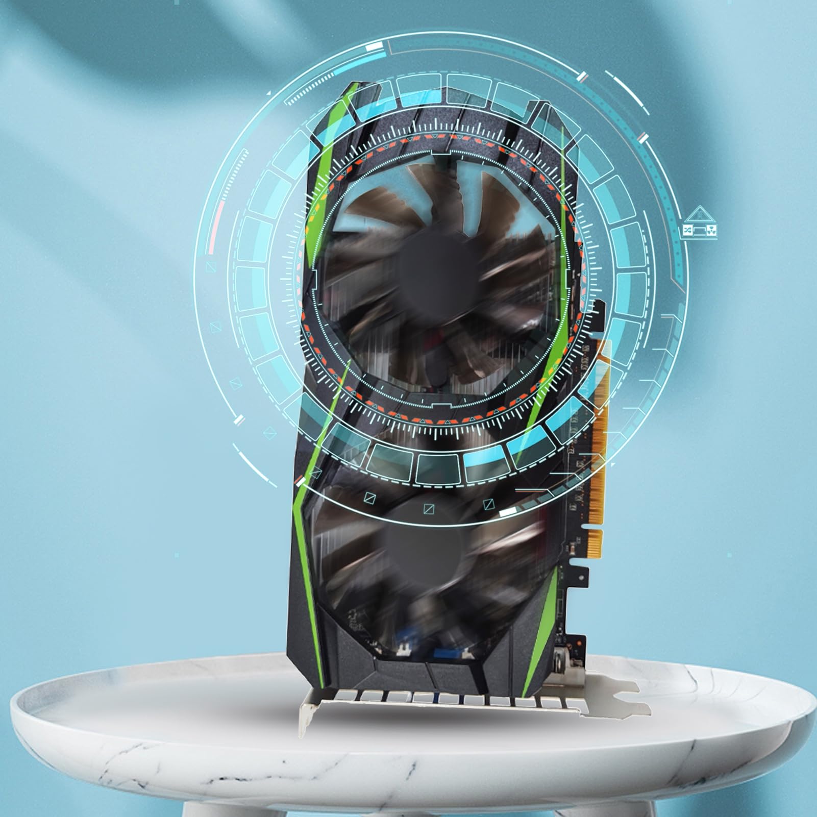 GTX1050TI karta graficzna niezależne szybkie rozpraszanie ciepła wielointerfejsowe 4 GB przepływające powietrze karty graficzne PC do biura czarna