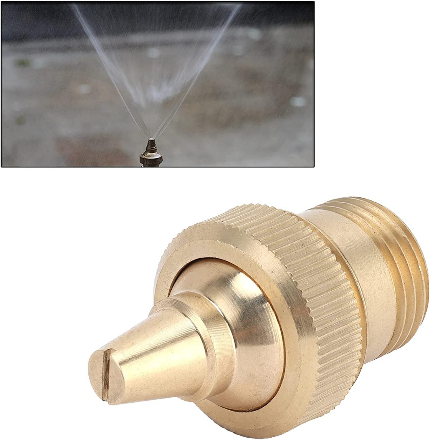 Fountain Spray Nozzle Water Sprinkler Garden, Pond,Park,Brass Ice Tower Water Fountain Nozzle G1/2 DN15 Male Thread Atomizer Brass Adjustable