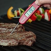 Vista 10 de Escali Termómetro digital plegable compacto y portátil, pantalla retroiluminada, fácil de almacenar con imán, color negro