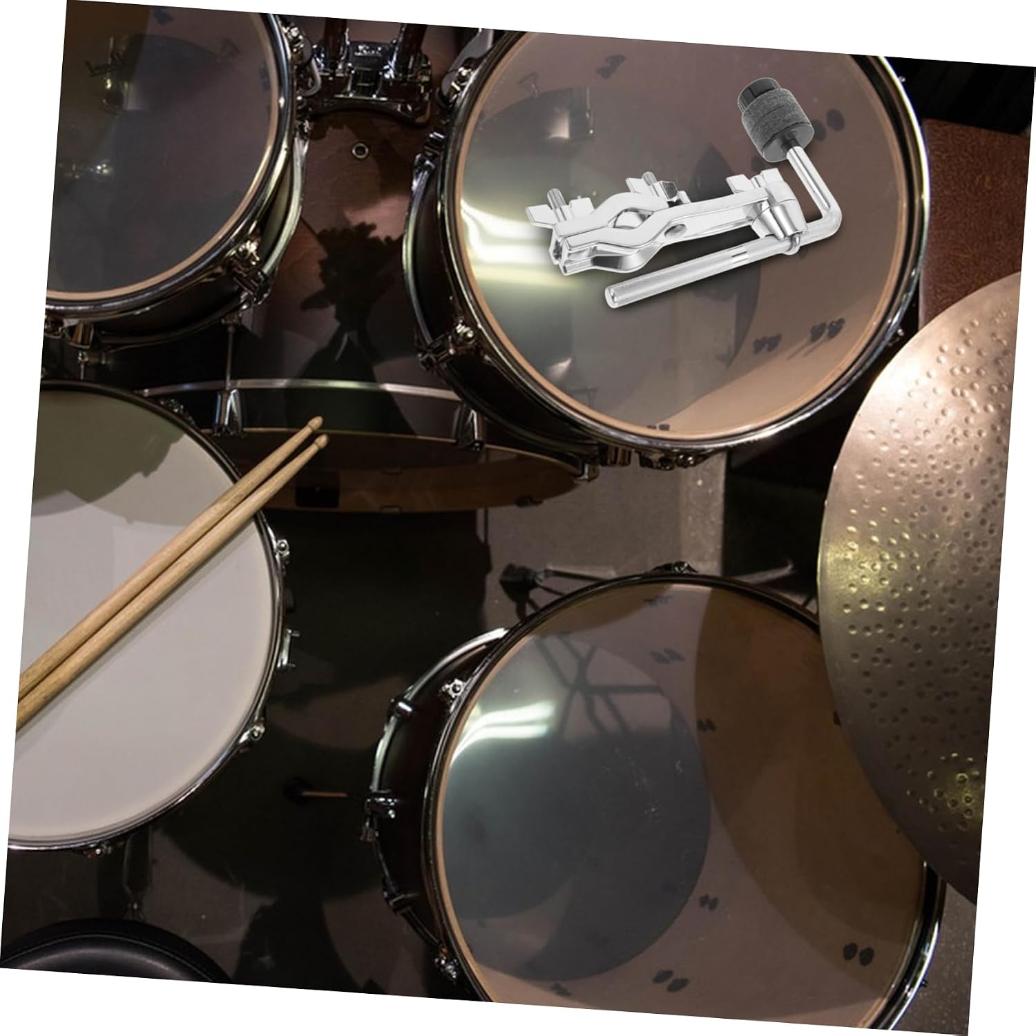 Drum Set Mounting Clamp for Cymbals Adjustable Bracket for Enhanced Sound Quality and Performance Cymbal Accessory for Home Use