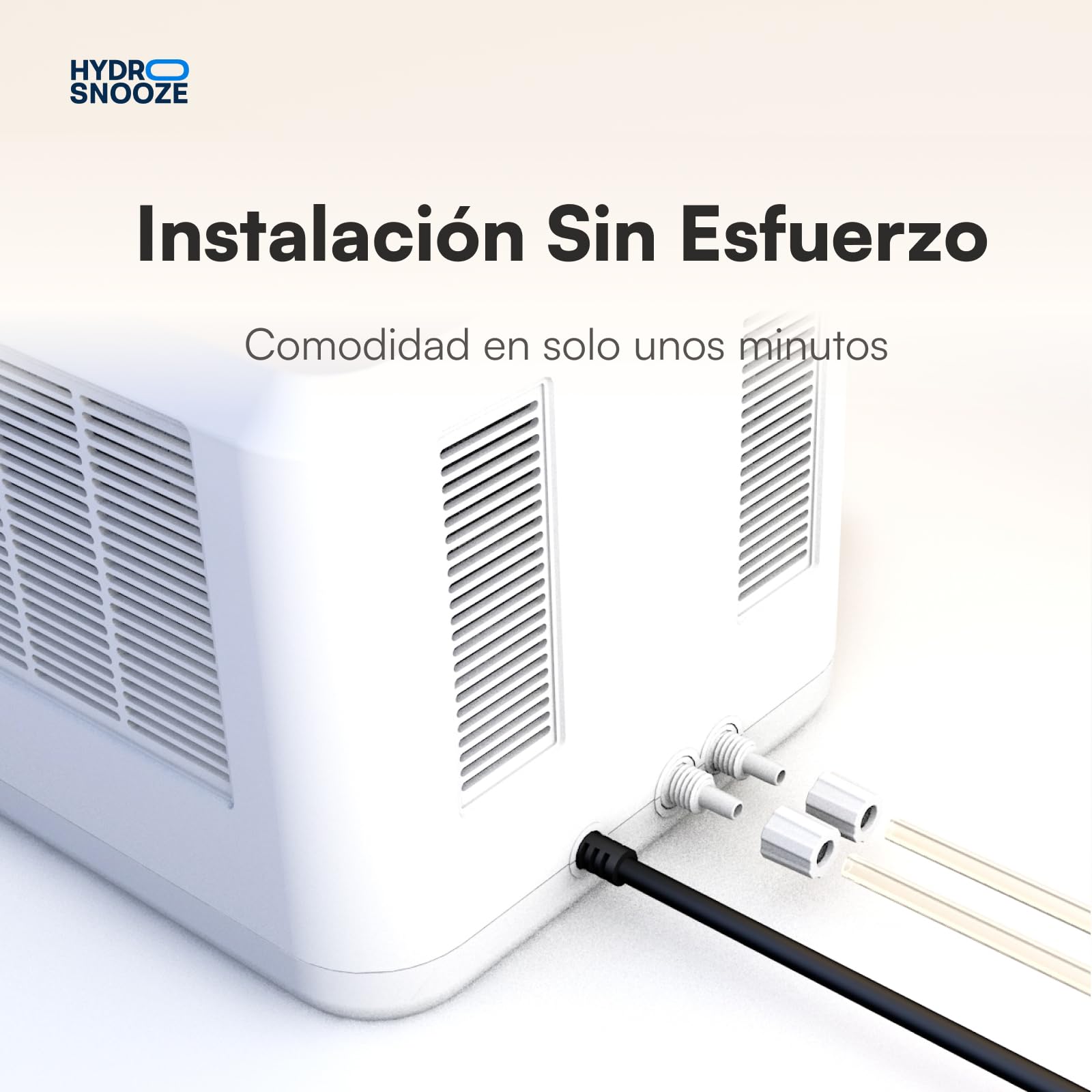 HydroSnooze colchoncillo con Agua para Enfriar/Calentar, Control de Temperatura 15℃~55℃, Ideal para Personas calurosas, tamaño EU Super King (180x200 cm)