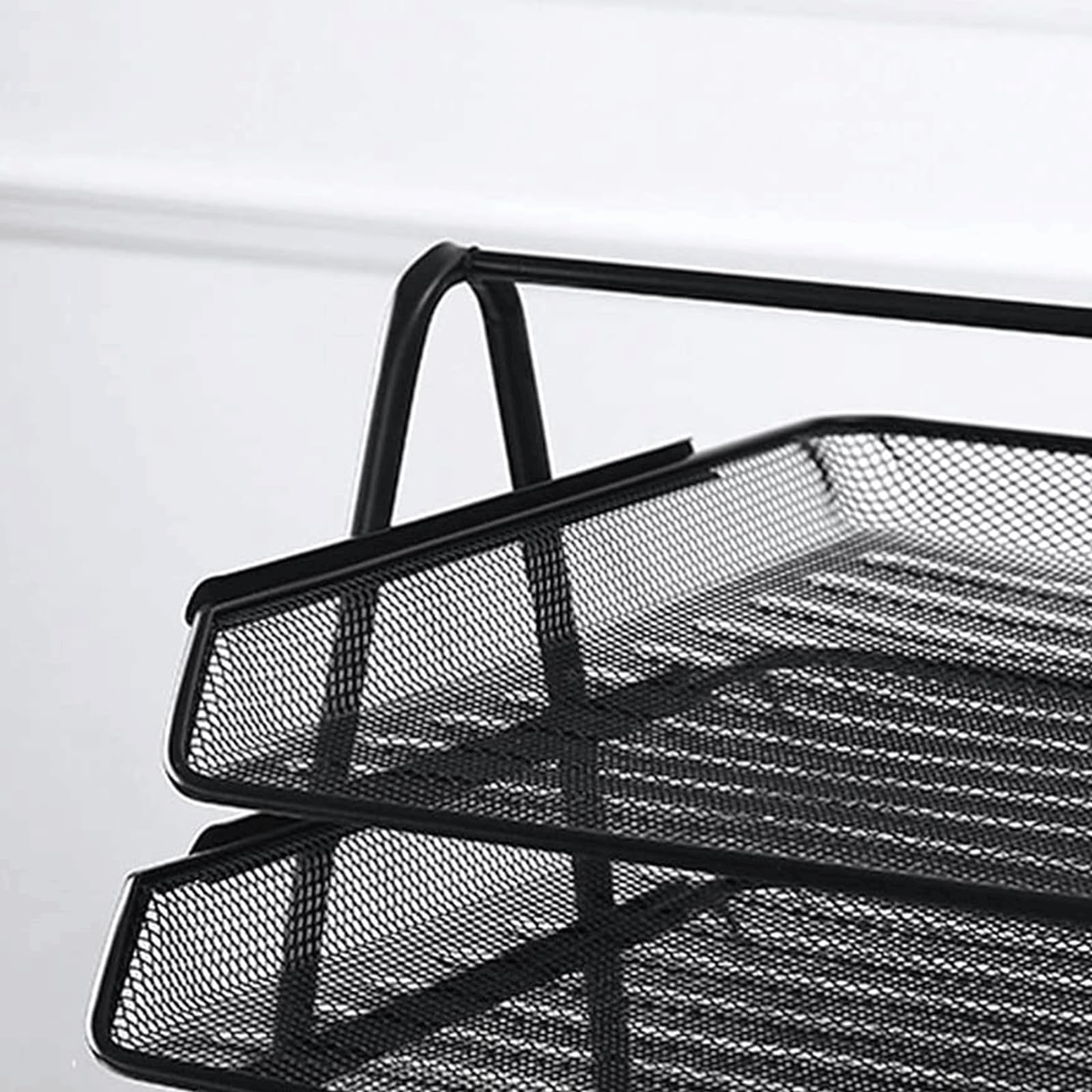 Pratico Cestino Portadocumenti in plastica Cestino Portadocumenti da Tavolo Cestino Portadocumenti di Grande capacità Cestino Portadocumenti a Tre Strati per Ufficio Versatile